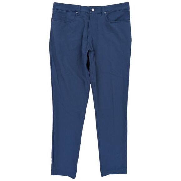 Olivers Men's Slim Fit Passage Chino Pant 5 pocket - Blue Size 32 - Picture 2 of 5